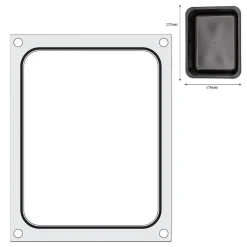 Clearance Hendi Traysealer matrix container 227x178 mm