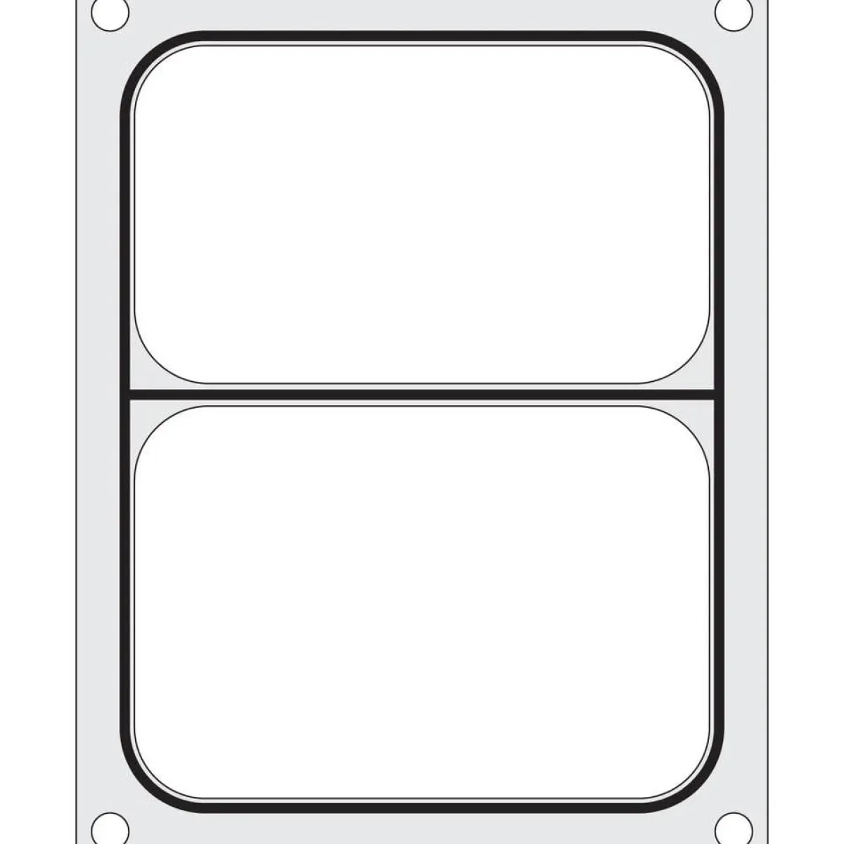 Best Hendi Traysealer matrix Twee-delige container 227x178 mm