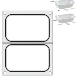 Clearance Hendi Traysealer matrix 2x container 178x113 mm