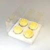 Online House of Marie HoM Cupcake Doosje 4 Transparant (incl. tray) 10st.