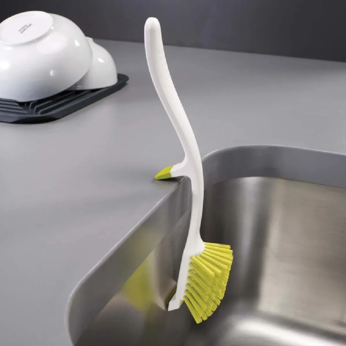 Hot Joseph Joseph Afwasborstel met Gootsteensteun Grijs