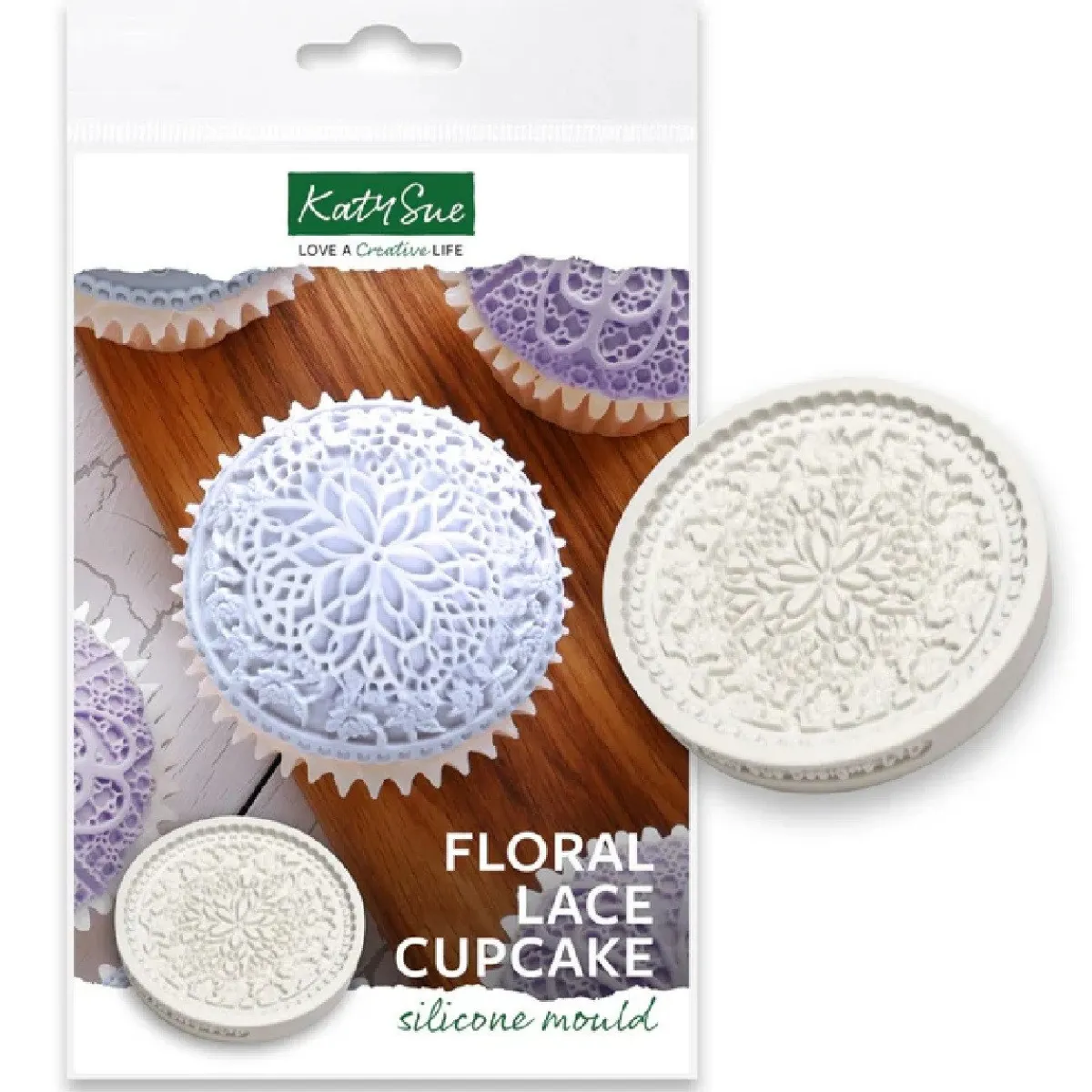 Hot Katy Sue Mold Floral Lace Cupcake