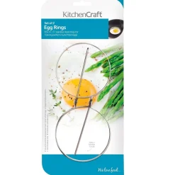 Hot Kitchen Craft Eier Bakringen RVS Set/2