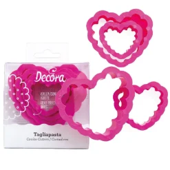 Decora Koekjes Uitsteker Hart Gekarteld Set/4