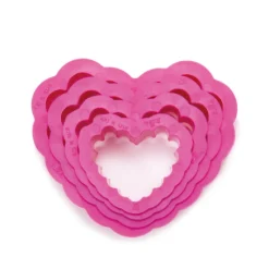 Decora Koekjes Uitsteker Hart Gekarteld Set/4