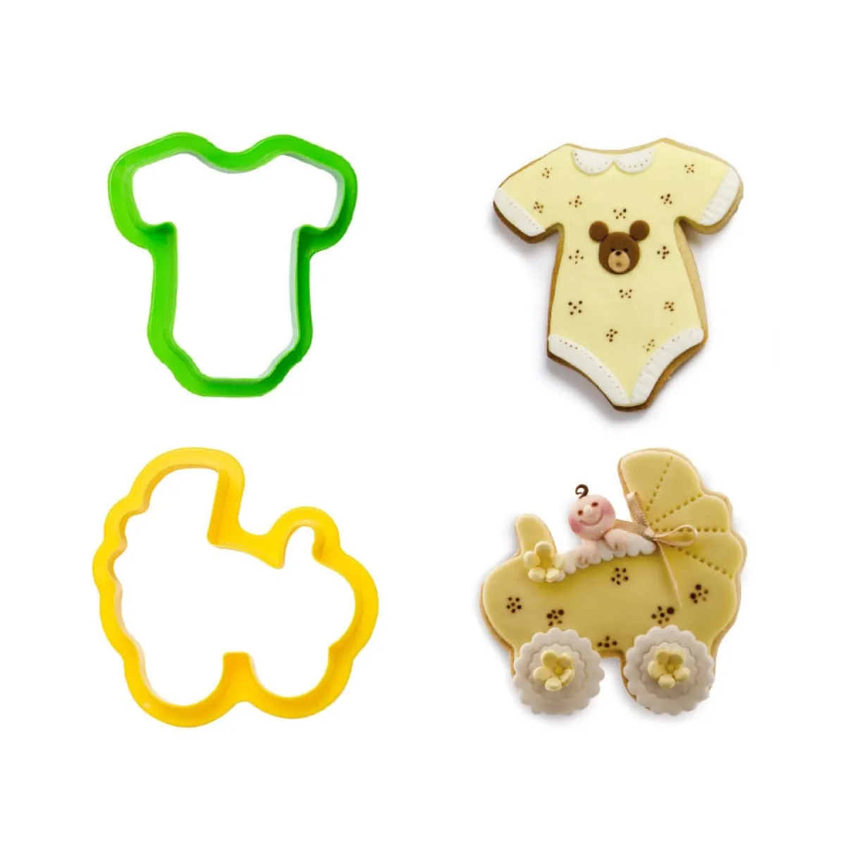 Best Decora Koekjes Uitsteker Romper en Kinderwagen**