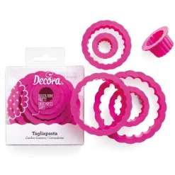 Sale Decora Koekjes Uitsteker Rond Gekarteld Set/6
