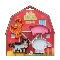 Best Decora Koekjes Uitstekers Boerderijdieren Set/4**