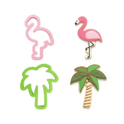 Best Decora Koekjes Uitstekers Flamingo en Palmboom