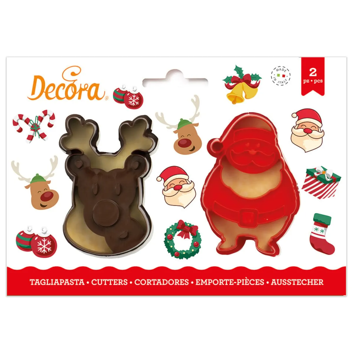 Clearance Decora Koekjes Uitstekerset Kerstman & Rendier