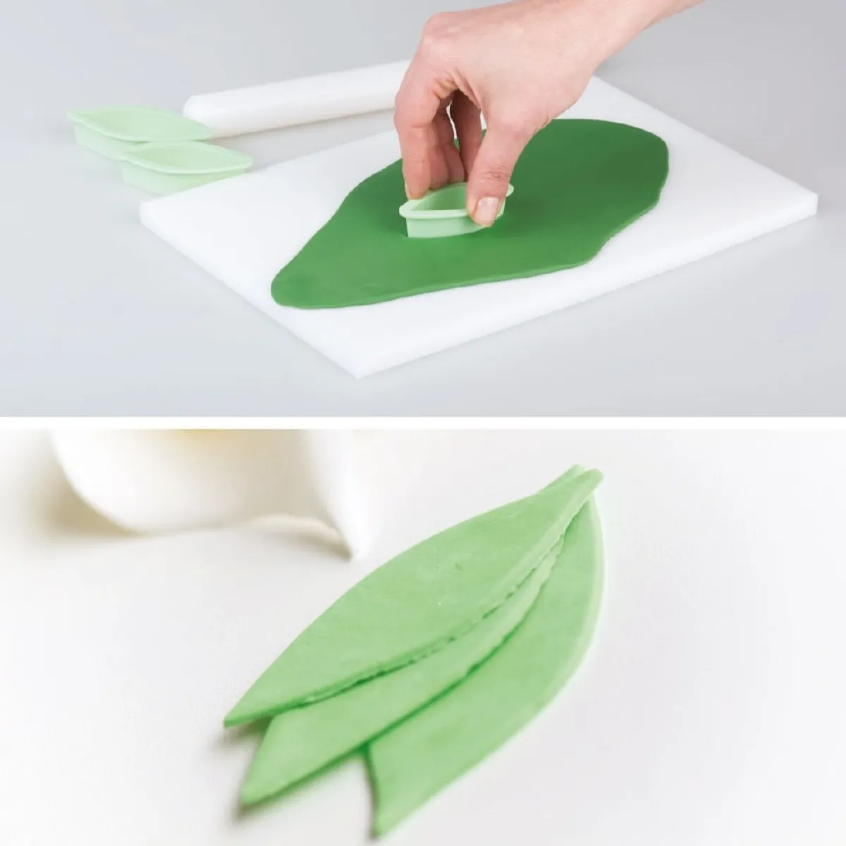 Clearance Decora Koekjes Uitstekerset Lange Bladeren 3st.