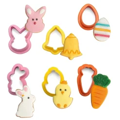Decora Koekjes Uitstekerset Pasen Mini Figuren Set/6