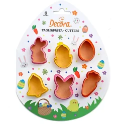 Decora Koekjes Uitstekerset Pasen Mini Figuren Set/6