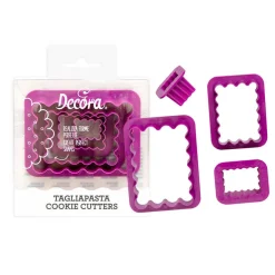 Clearance Decora Koekjes Uitstekerset Rechthoek met Kartel 4st.