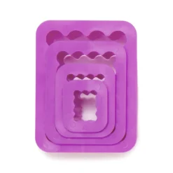 Clearance Decora Koekjes Uitstekerset Rechthoek met Kartel 4st.