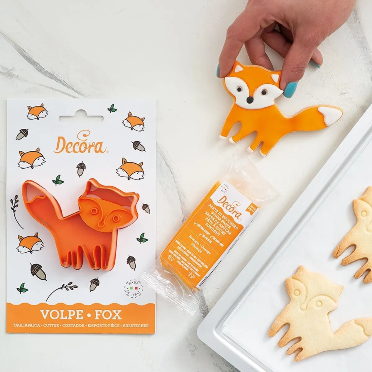 Clearance Decora Koekjes Uitstekerset Vos 7,5x10x2(h)cm