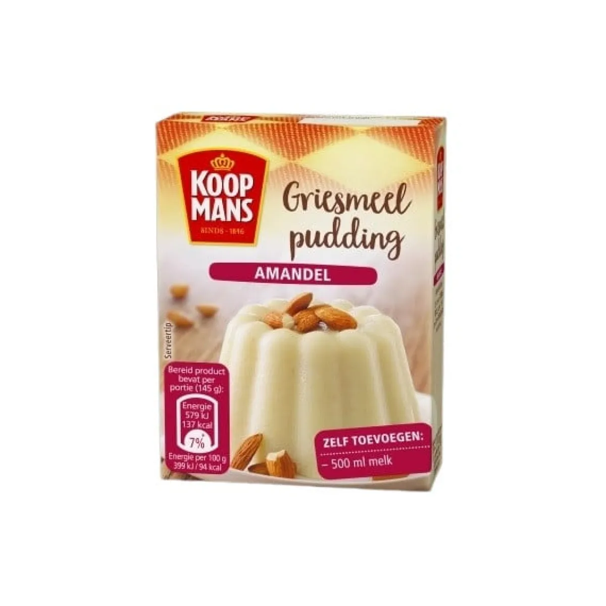 Sale Dr. Oetker Koopmans Griesmeelpudding Amandel 85g**