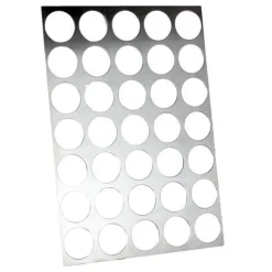 Hot Logo-galettes sjabloon RVS Rond