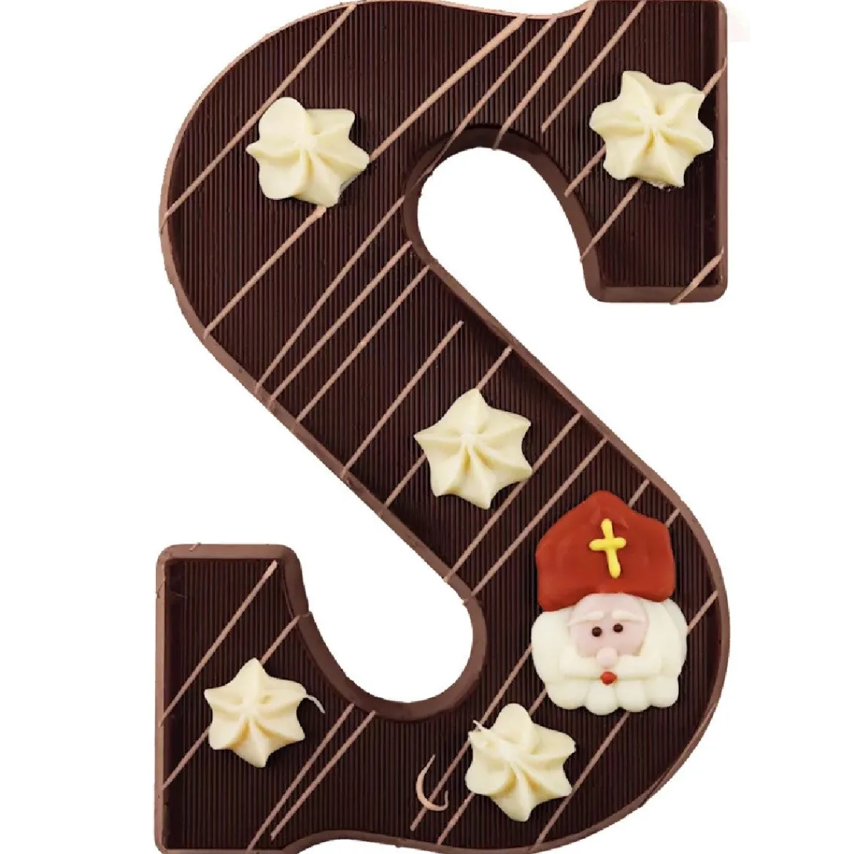 Sale Overig Luxe Chocoladeletter Puur -Letter S- 220g