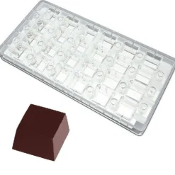 New Chocolate World Magneet bonbonvorm Vierkant 24x24x14mm (24)