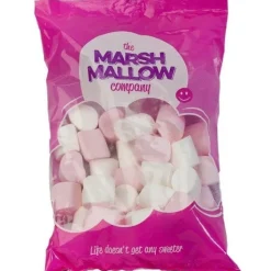 Clearance Marshmallow Company Marshmallow Roze / Wit 250 gr.