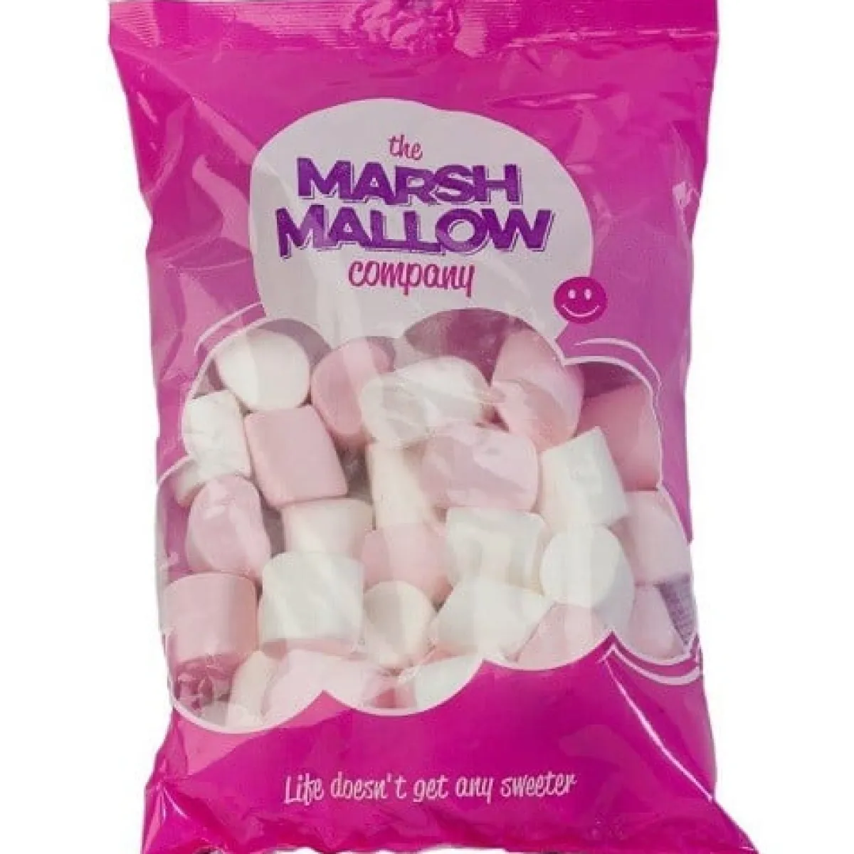 Clearance Marshmallow Company Marshmallow Roze / Wit 250 gr.