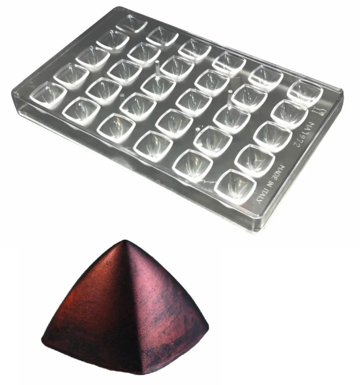 Hot Martellato Bonbonvorm Pyramide (30x) 26x26 mm