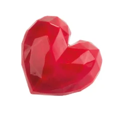 Best Martellato Chocolade Holvorm Diamant Hart (6x) 70x66x20mm