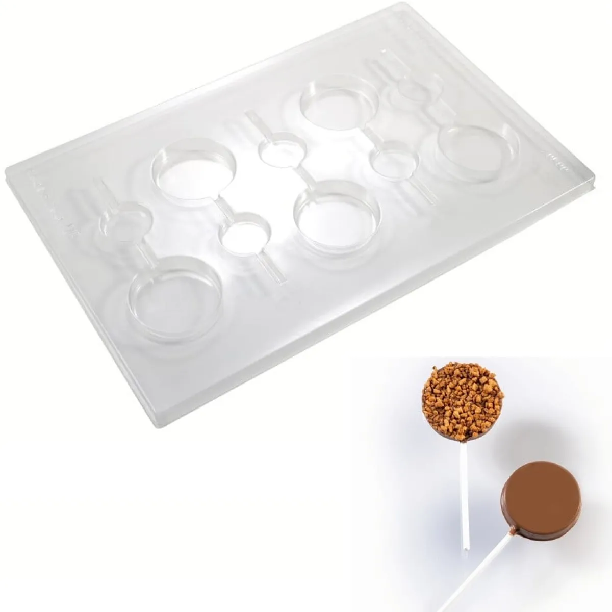Online Martellato Chocolademal Lolly Rond (5x) Ø50x9mm 2st