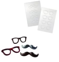 Online Martellato Chocolademal Snor en Bril (8x)