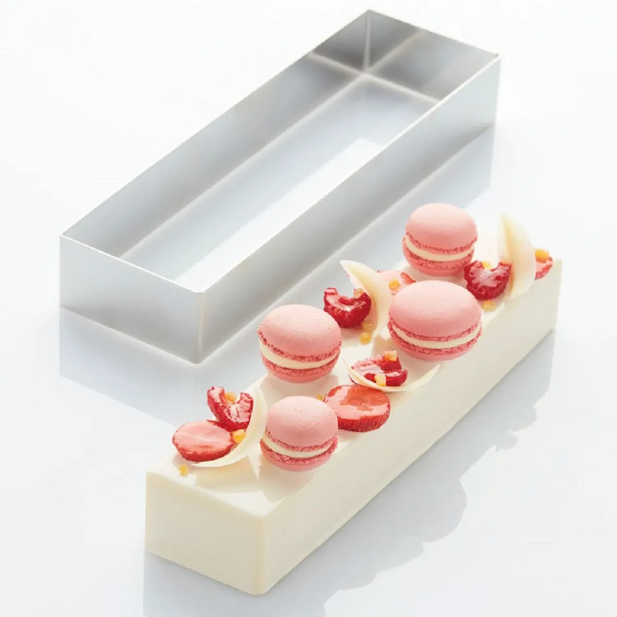 Hot Martellato Taartring RVS Rechthoek 62x252x40mm