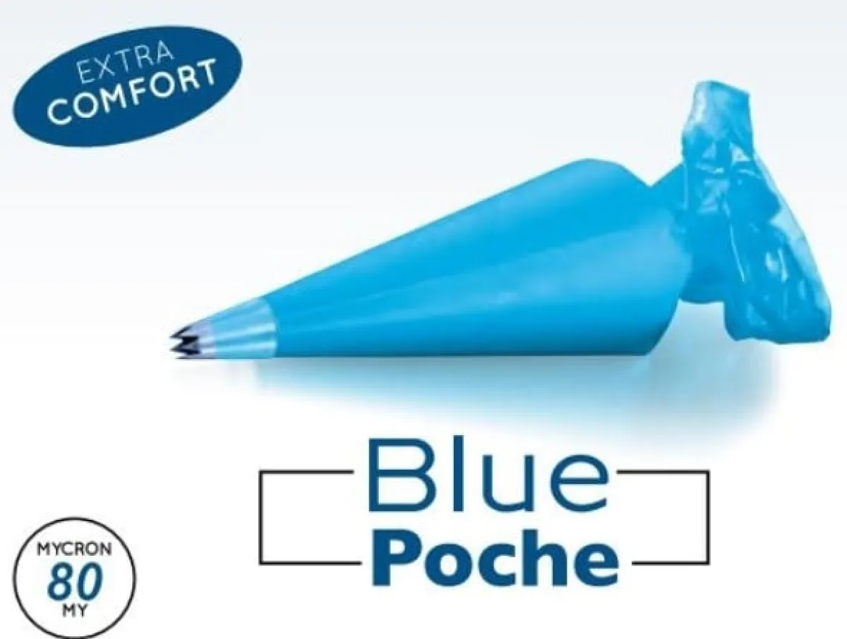 Clearance Martellato Wegwerp Spuitzak 40cm Blauw 100 stuks