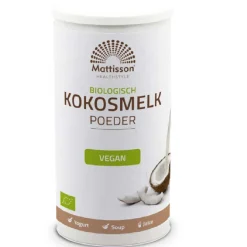 New Mattisson Kokosmelk Poeder Biologisch 200g