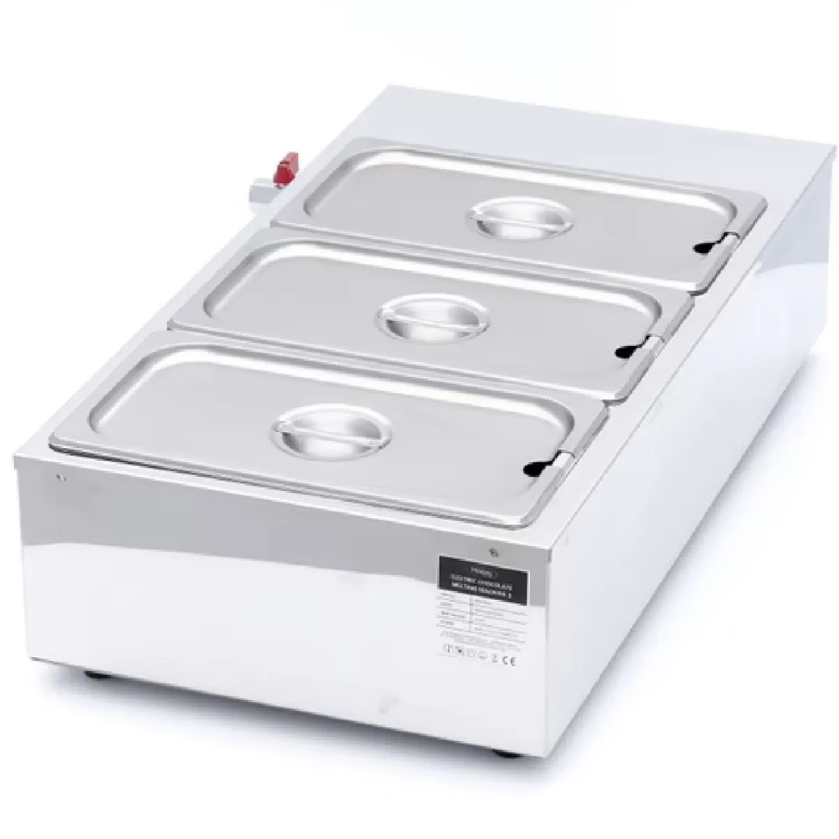 Maxima Chocoladesmelter 3x 1/3GN Professioneel