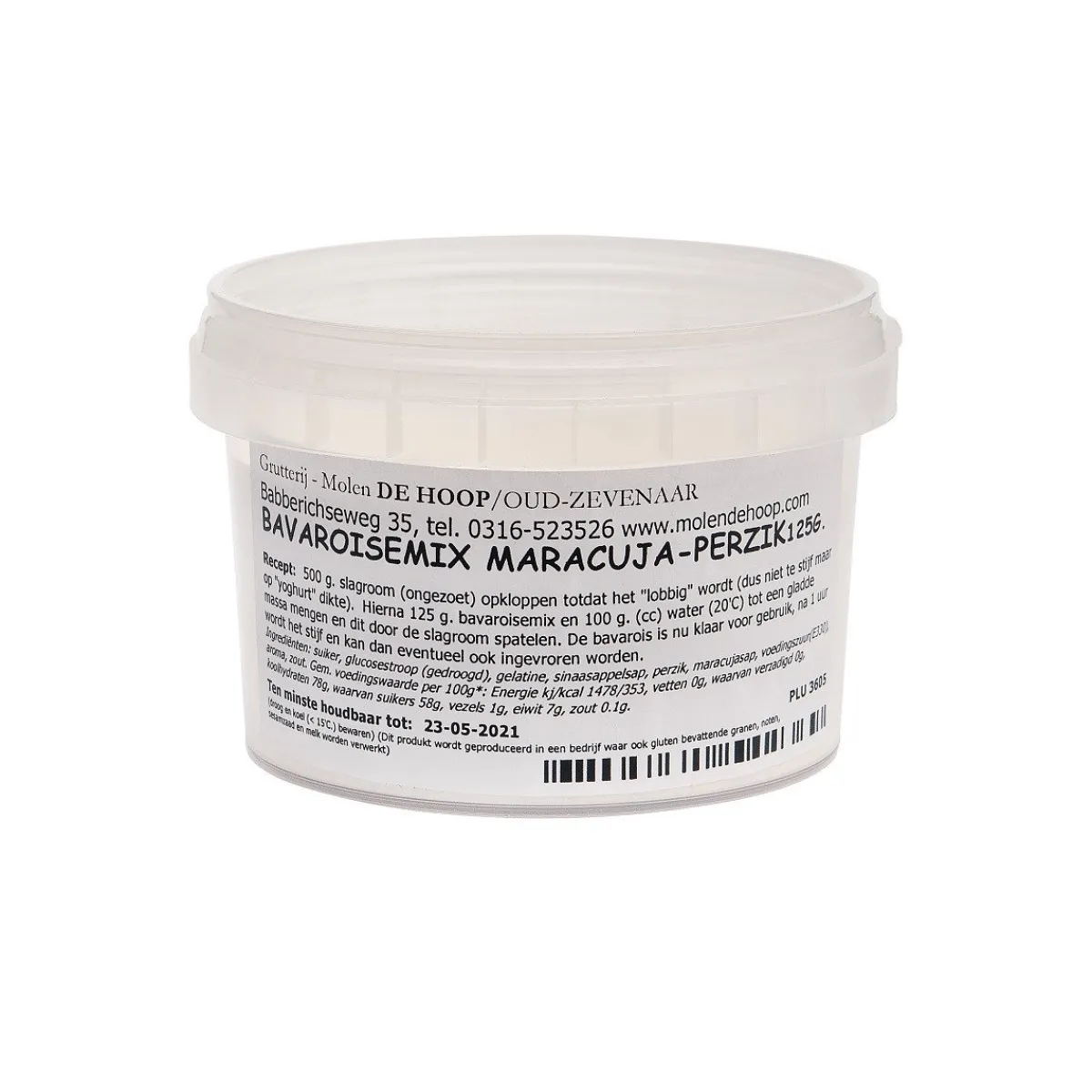 Sale Molen de Hoop Bavarois Maracuja-Perzik 125gr