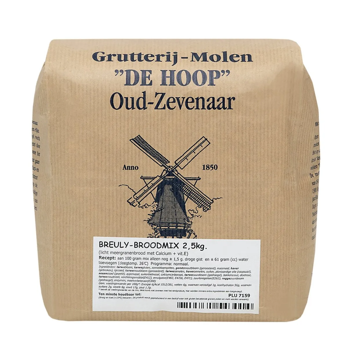 Outlet Molen de Hoop Breuly Broodmix 2,5kg