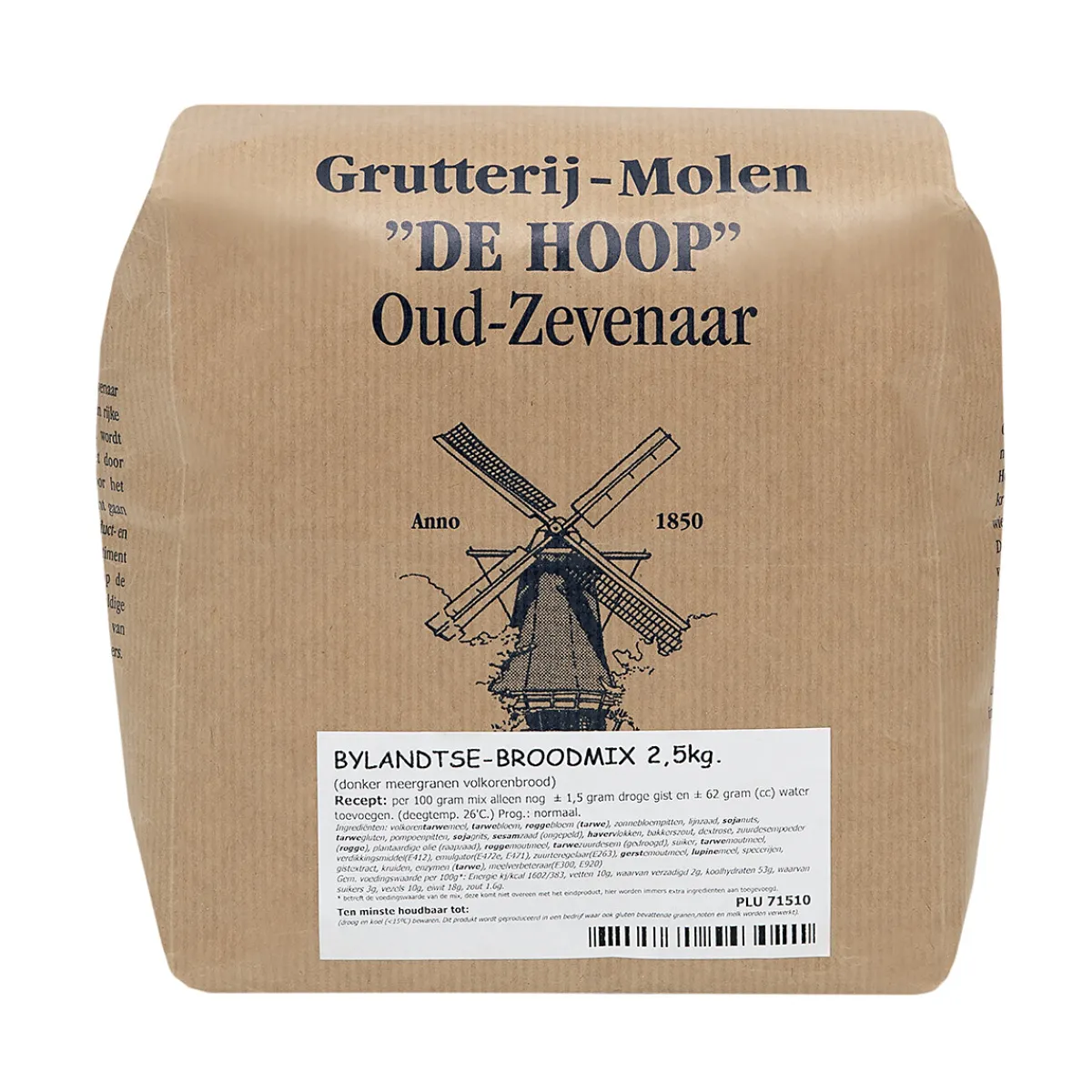 Outlet Molen de Hoop Bylandtse Broodmix 2,5kg