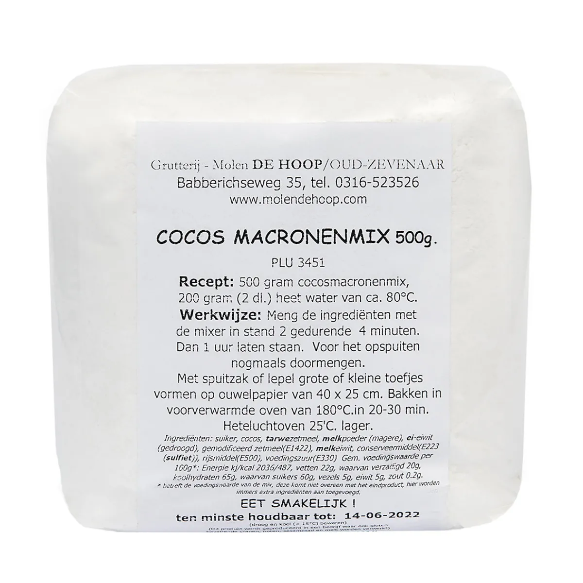 Clearance Molen de Hoop Cocosmakronenmix 500gr