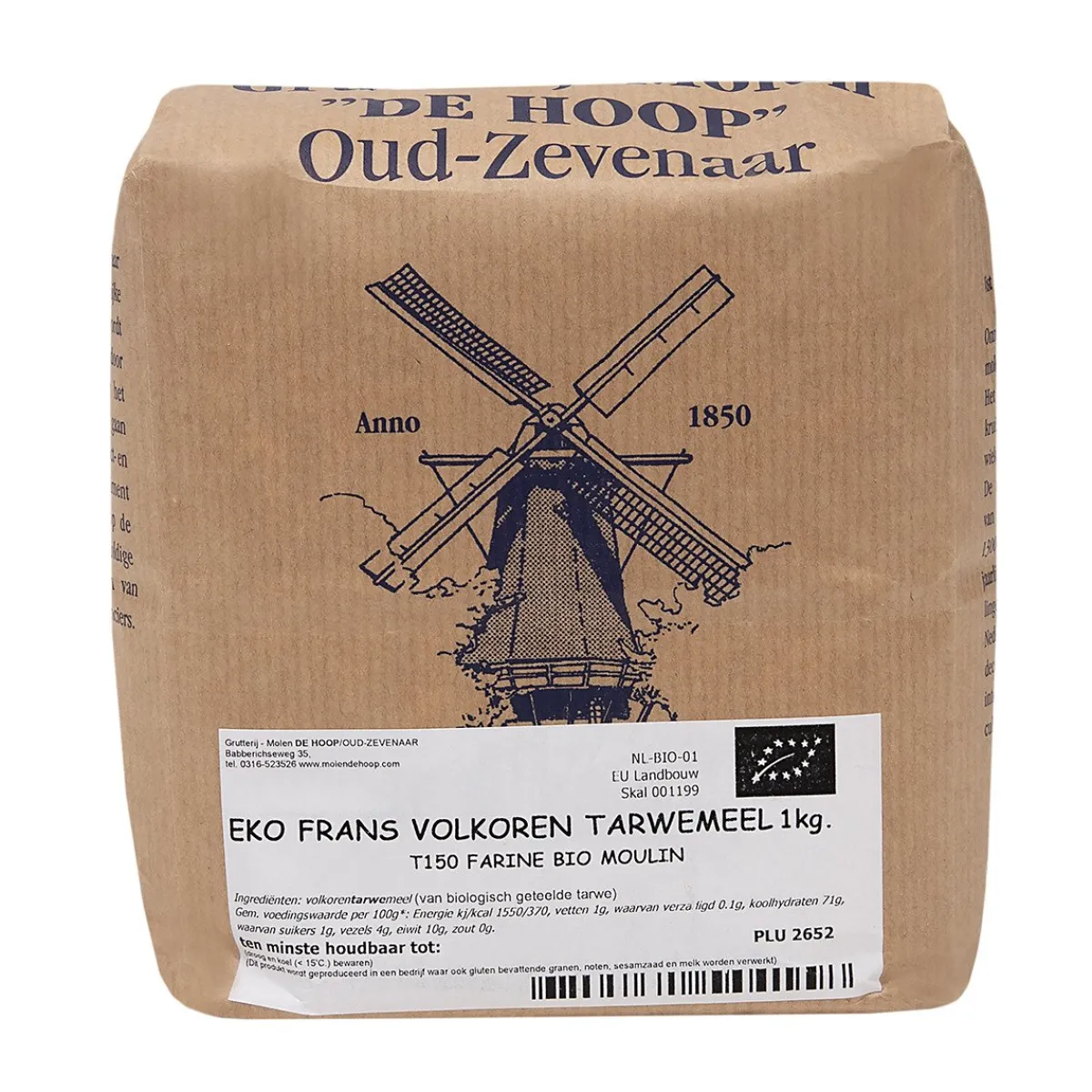 Best Molen de Hoop EKO Franse Tarwemeel T150 1kg (Farine Bio)