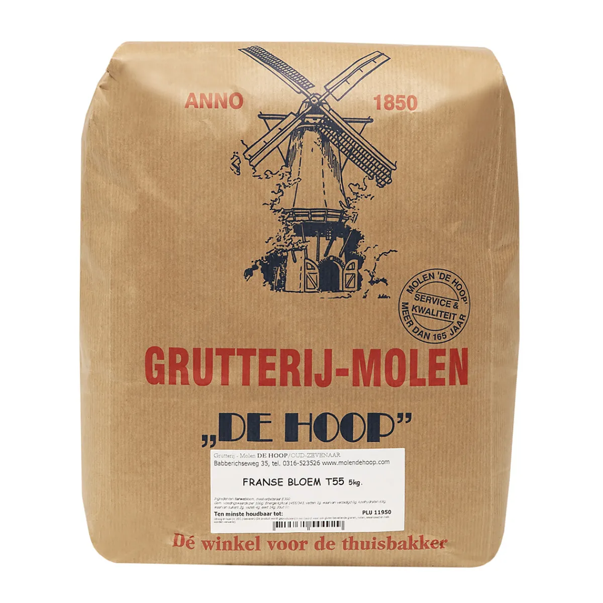 Hot Molen de Hoop Franse Tarwebloem T55 5kg