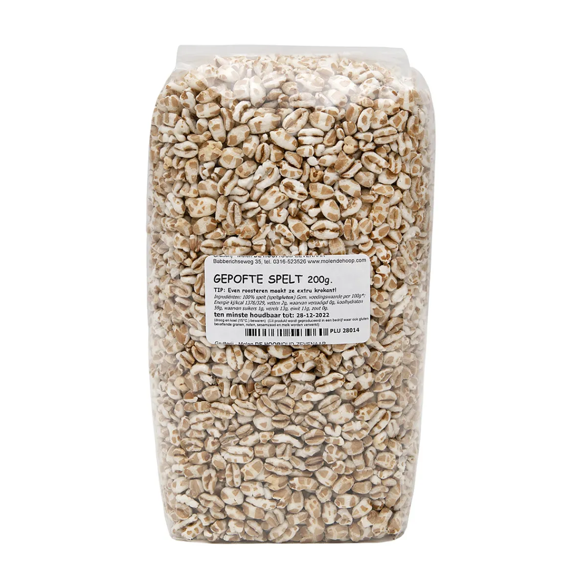 New Molen de Hoop Gepofte Spelt 200g