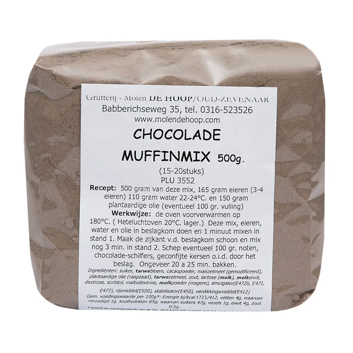 Molen de Hoop Muffin-mix Chocolade 500gr