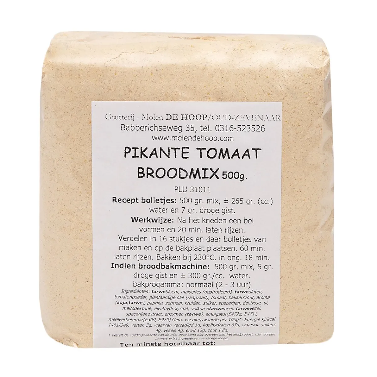 Hot Molen de Hoop Pikante Tomaat Broodmix 500 gr