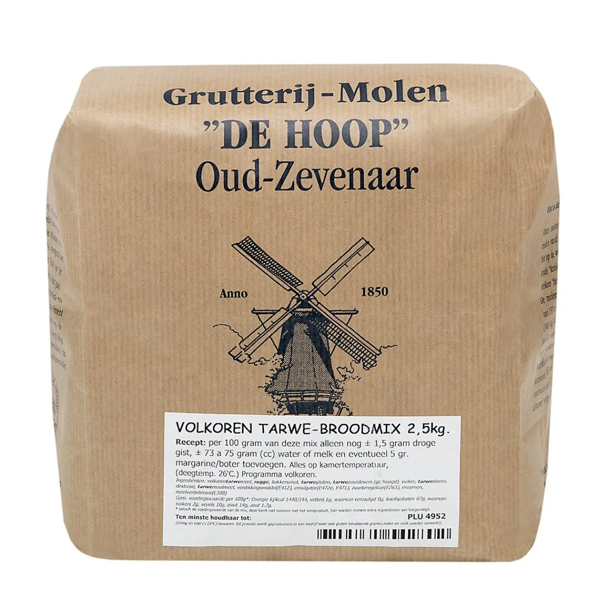 Discount Molen de Hoop Volkoren Tarwe Broodmix 2,5kg