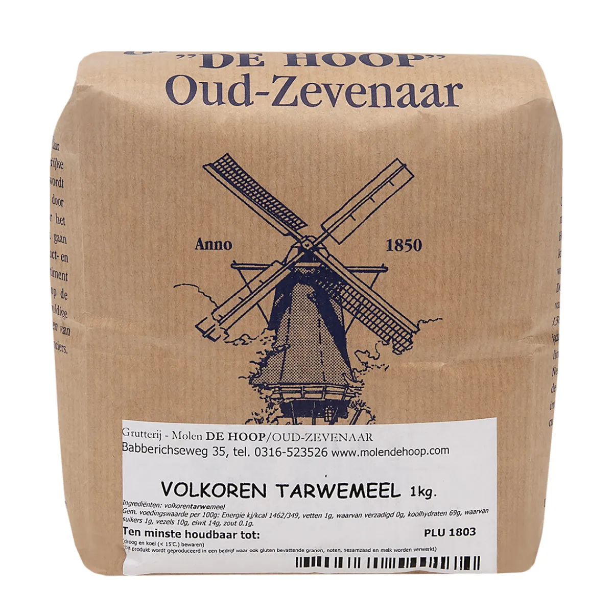 Best Molen de Hoop Volkoren Tarwemeel 1kg