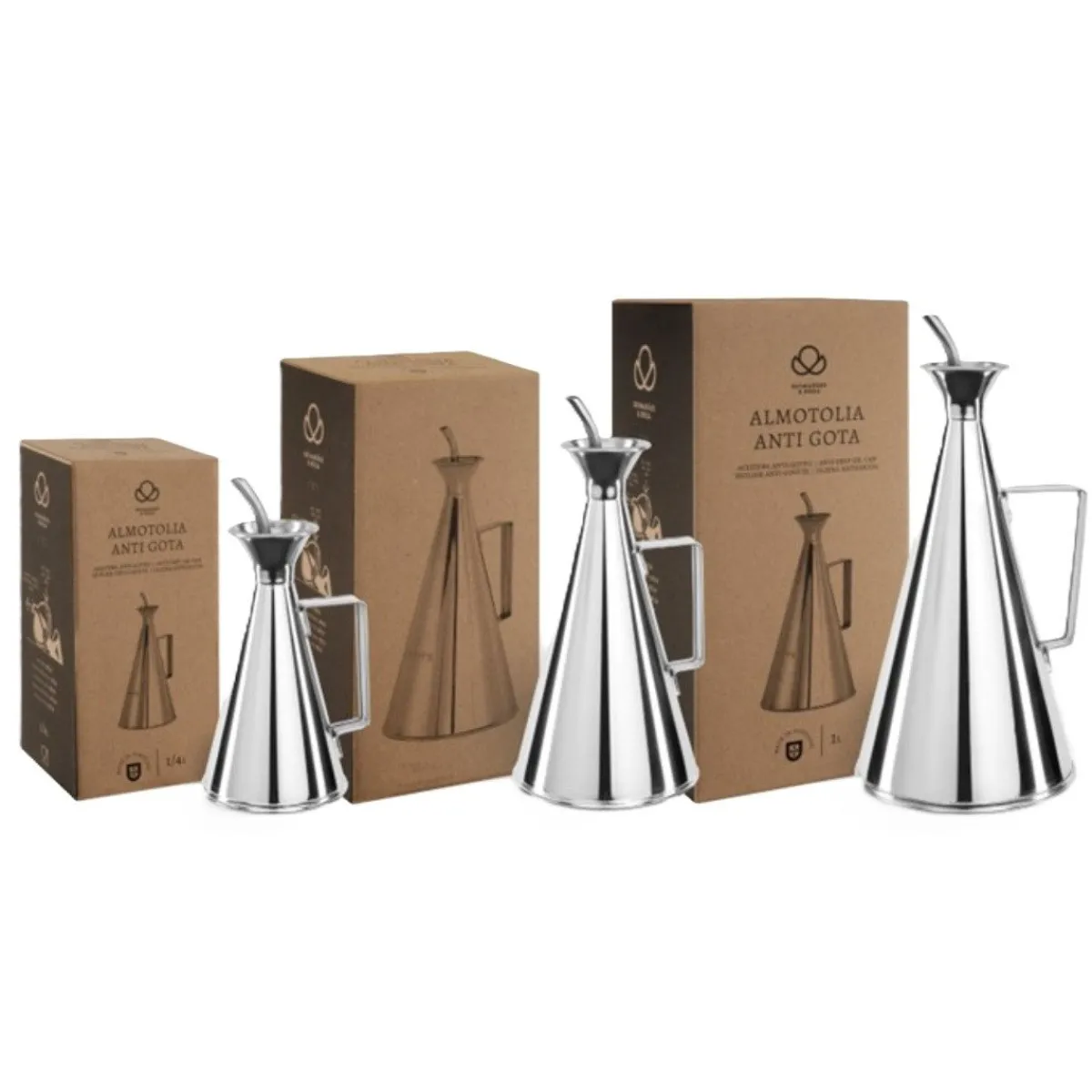 Online Overig No-drip Olie/Azijnfles RVS 0,5L