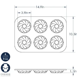 Nordic Ware French Twist Donut Bakvorm