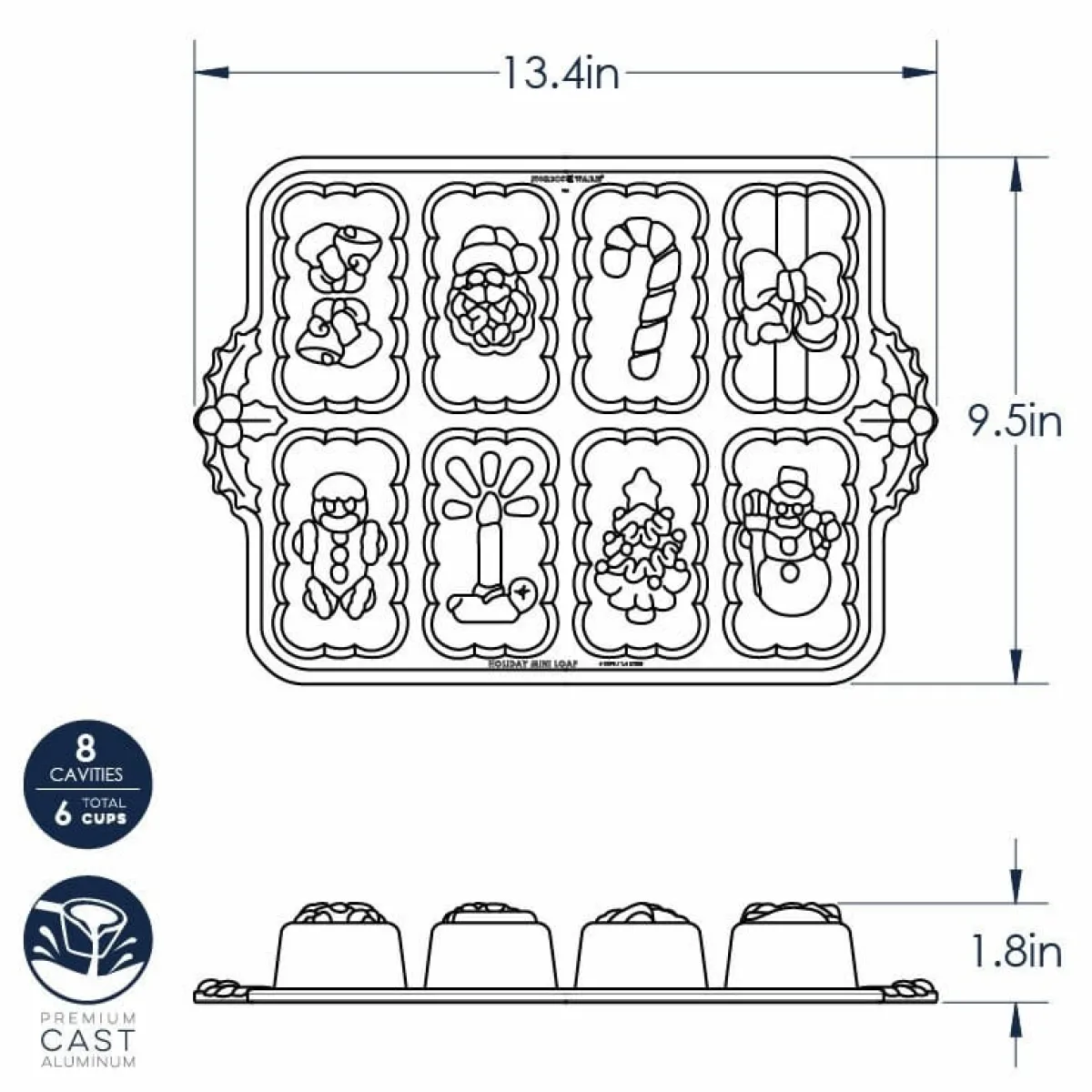 Best Nordic Ware Kerst Mini Bakvorm