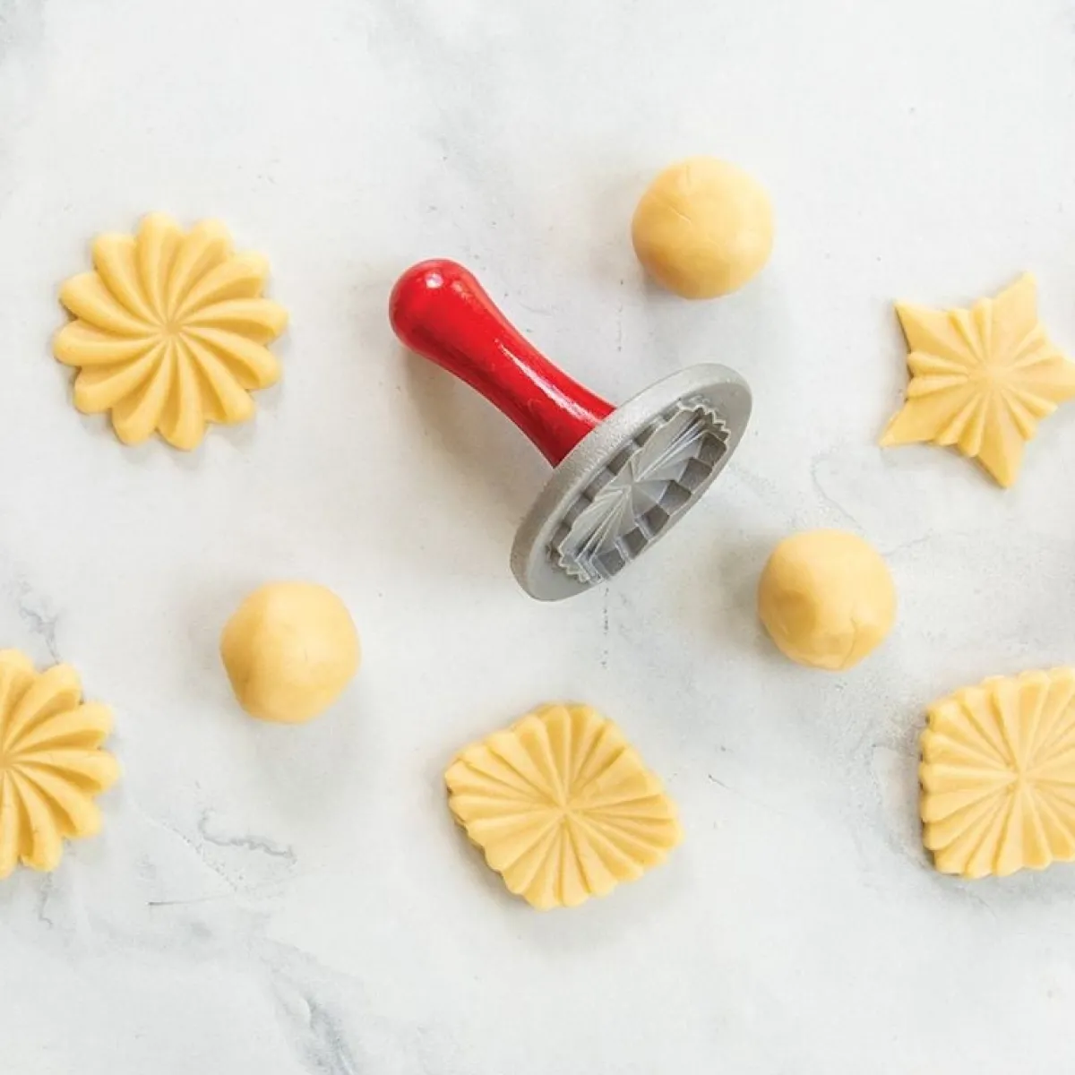 Nordic Ware Koekjesstempel Pretty Pleated Set/3