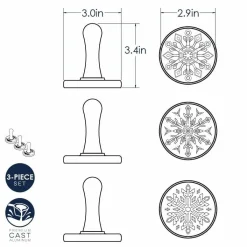 Online Nordic Ware Koekjesstempel Sneeuwvlokken Set/3